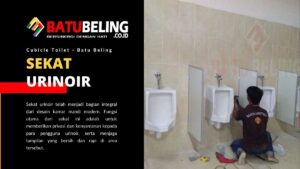 sekat urinoir cubicle toilet batubeling